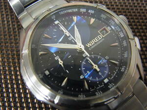 ワイアード/WIRED 7T92-0GB1 腕時計 デイト クロノグラフ セイコー