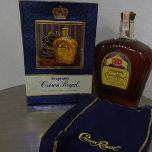 1円～ クラウンロイヤル/CROWN ROYAL ★1971年★ウィスキー/Whisky 1140ml/1.14L 40％ 古酒【未開栓】の画像1