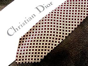 ♪№H1604良品♪【人気の超細7.5㎝】【Christian Dior】クリスチャンディオール♪ネクタイ♪ナロータイ♪