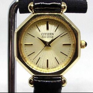 美品 シチズン citizen エコ ドライブ E030-K003202 レディース 腕時計 【329327】