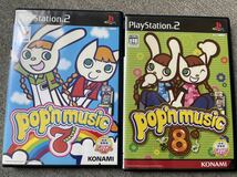 PS2 ポップンミュージック7&8 2点セット　pop'n music KONAMI_画像1