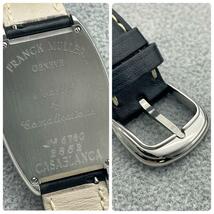 T635 分解整備・磨き済 FRANCK MULLER フランクミュラー カサブランカ 2852 黒文字盤×黒ストラップ オート 自動巻 機械式 腕時計_画像9
