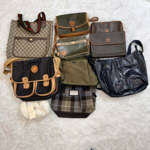 ブランドバッグ 10点 まとめGUCCI PRADA CELINE ハンティングワールド BALLY