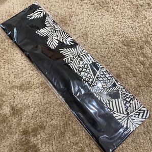 41 ハンドメイド デフトバン お団子ヘアメーカー ヤシの木 モノクロ 黒 髪飾り 髪留め シニヨンメーカー ヘアアレンジ リボン