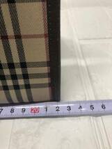 中古品 Burberry　バーバリーノバチェックキャンバストートバッグ　ミニトートバッグ_画像3