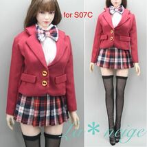 ＊La neige＊1/6 TBleague S07C 学制服セット ☆ TBリーグ ファイセン 衣装 服 洋服 ブレザー セーラー服 JK_画像1