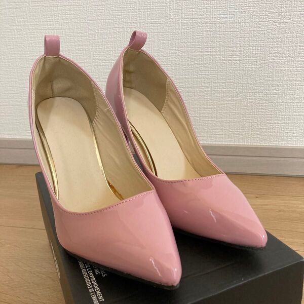 パンプス エナメル ピンク 10㎝ 結婚式