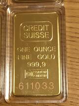 Z55）スイス・CREDITSUISSE1オンス・1oz記念金貨コイン・インゴット金貨バー6枚 No.610023等_画像7