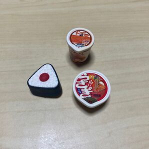 おもしろ消しゴム カップ麺、おにぎり
