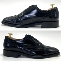 Loake ローク　内羽根ウィングチップ　UK 6　25.0ｃｍ　ブラック　made in England　英国王室御用達老舗メーカー_画像5