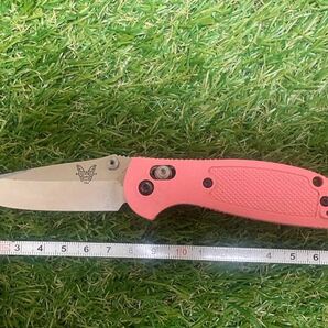 BENCHMADE #033 Mini Griptilian 556 Pink ベンチメイド フォールディングナイフ 折りたたみナイフの画像6