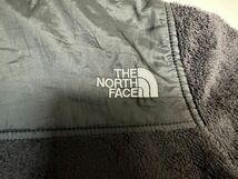 ☆KIDS US古着 THE NORTH FACE ノースフェイス フリース フード ジャンパー 上着 パーカー ロゴ刺繍 ブラック黒【S】　　　　　　◆4415◆_画像10