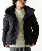 美品 CANADA GOOSE カナダグース ラッセル パーカー RUSSELL PARKA ダウン ジャケット DOWN JACKET 2301JM 黒 ブラック カナダ製 L_画像10