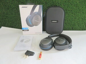 ☆未使用品☆ BOSE ボーズ ヘッドホン QC25 ノイズ キャンセリング オーバーヘッド 有線 取説 ＆ 収納ボックス 付 H418