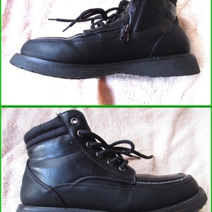 CAPTAIN STAG（キャプテンスタッグ）ブーツ、サイズ25cm、ショートブーツ、ブラック、品番：1704-BLKの画像4