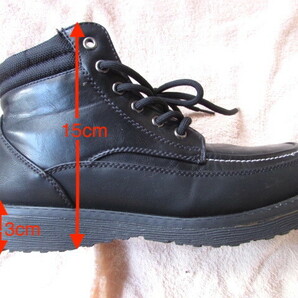 CAPTAIN STAG（キャプテンスタッグ）ブーツ、サイズ25cm、ショートブーツ、ブラック、品番：1704-BLKの画像6