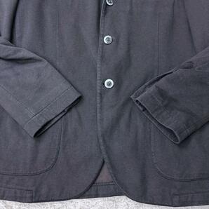 超希少◎50(XL位)/ボリオリ/COAT テーラードジャケット アンコン サマー 背抜き 大きいサイズ コットン 黒 BOGLIOLI コート 綿 ブラック 3Bの画像7