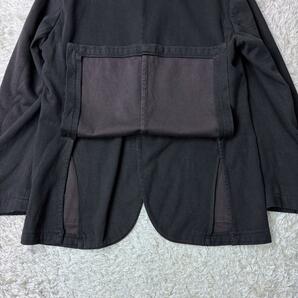 超希少◎50(XL位)/ボリオリ/COAT テーラードジャケット アンコン サマー 背抜き 大きいサイズ コットン 黒 BOGLIOLI コート 綿 ブラック 3Bの画像8