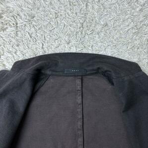 超希少◎50(XL位)/ボリオリ/COAT テーラードジャケット アンコン サマー 背抜き 大きいサイズ コットン 黒 BOGLIOLI コート 綿 ブラック 3Bの画像9