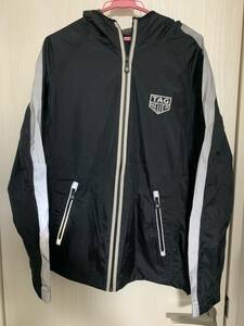 TAG HEUER TAG Heuer nylon jacket Parker men's M size black Novelty not for sale 