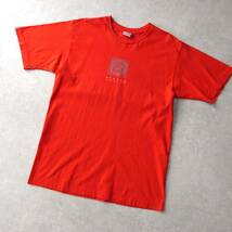 希少 USA製 OLD STUSSY ステューシー Tシャツ Lサイズ 00年代初期 両面プリント カットソー ロゴ 半袖 赤 レッド_画像3