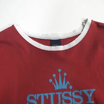 希少 90's 90年代初期 USA製 OLD STUSSY ステューシー リンガー Tシャツ XLサイズ SSリンク 半袖 プリント トップス 古着 ヴィンテージ_画像5