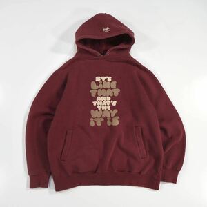 希少 OLD STUSSY ステューシー パーカー フーディー Mサイズ ラバープリント ロゴ刺繍 古着 ヴィンテージ スウェット