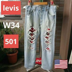 a547 levis リーバイス 501 W34 ジーンズ アメリカ製 MADE IN USA ヴィンテージ デニム Levi