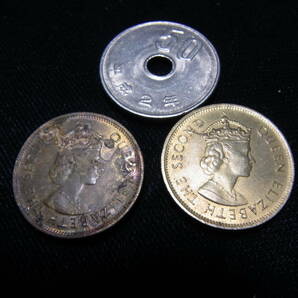 特年 香港10セント黄銅貨 1980年 2枚組の画像9