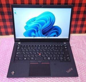 Lenovo197■充電回数31回■Lenovo ThinkPad T495 Ryzen7Pro 3700U 2.3GHz/ 32GB/512GB/Office2019/LibreOffice/美品