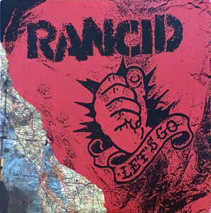 Ranside Rancid / Let's Go 10 -inch LP Record White Vinal 2 диски редкое прекращение Ronnai