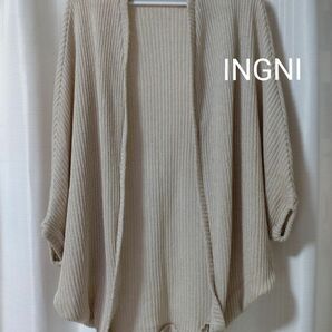 INGNI ドルマンスリーブ七分袖 カーディガン M