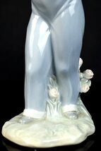 LLADRO リヤドロ フィギュリン『かごいっぱいのバラ』陶器人形 資産家所有品 【03R08】_画像7