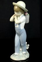 LLADRO リヤドロ フィギュリン『かごいっぱいのバラ』陶器人形 資産家所有品 【03R08】_画像2