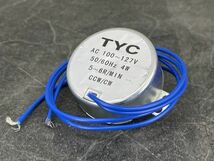 未使用 Fielect TYC 同期モーター ギヤードモーター AC100-127V 50/60Hz 4W 5-6R/MIN CCW/CW / 56455 在★13_画像1