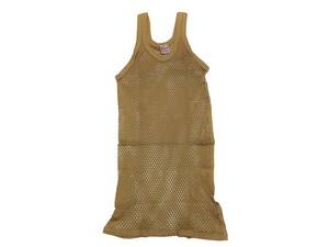 【送料無料】レゲエ網シャツ THE ORIGINAL ENGLISH MESH VEST アミシャツ REGGAE JAMAICA ジャマイカ / BEIGE ベージュ Lサイズ