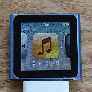 ◆◆iPod nano 第6世代 A1366 8GB ブルー モデル:MC689LL(MC689J同等) そこそこきれい 動作良好 バッテリ消耗|N6-1050◆◆の画像1