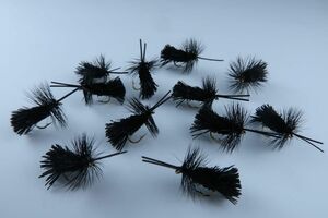 完成品フライ Goddard Caddis Black #14 12本 (288)