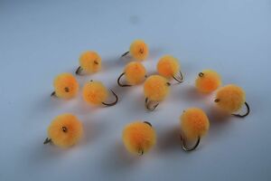 完成品フライ Egg Fly Orange #14 12本 (351)