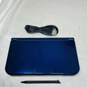 ★1円～ 美品 動作確認済 New NINTENDO 3DSLL 本体 メタリックブルー 任天堂 送料全国520円 ニンテンドー metallic blue