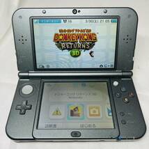 ★1円～ 動作確認済 New NINTENDO 3DSLL 本体 メタリックブラック 任天堂 送料全国520円 ニンテンドー metallic black_画像3