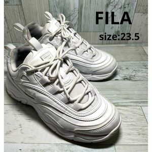 フィラ FILA スニーカー シューズ ホワイト くつ レディース 23.5 白