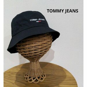 TOMMYJEANS トミージーンズ ロゴ バケットハット ブラック レディース