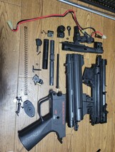 149・マルイ電動MP5 (ver2)　コッキングレシーバー＆アッパー＆ロアフレーム　中古品　※説明文必読　ジャンク扱い。_画像1