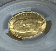 イギリス 1909年 エドワード7世 ソブリン 金貨 PCGS鑑定 MS62_画像5