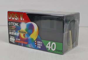 ◆未開封品◆ TDK 3.5インチ 2HDフロッピーディスク DOS/Vフォーマット 40枚パック MF2HD-BMX40PS(2712180)