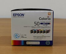 ◆未開封品◆ EPSON エプソン IC6CL50 6色パック インクカートリッジ 箱傷み ※期限切れ（2754169）_画像3