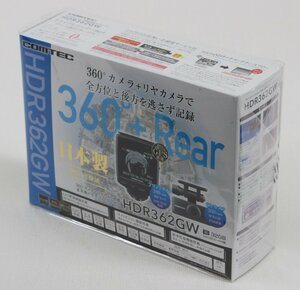 ◆未開封品◆ COMTEC コムテック HDR362GW 全天周ドライブレコーダー ※360°カメラ+リヤカメラ搭載 (2745734)