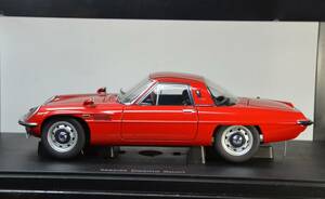 マツダ コスモスポーツ　レッド　AUTO　art Mazda Cosmo Sport MILLRNNIUM 1/18 未使用　美品 本体の実際の色は美しい深紅