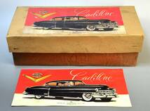 1950年代 マルサンキャデラック　元箱＋元箱添付未使用票　希少　MARUSAN Cadillac KOSUGE FACTORY 昭和レトロ　アンティーク　　　_画像3